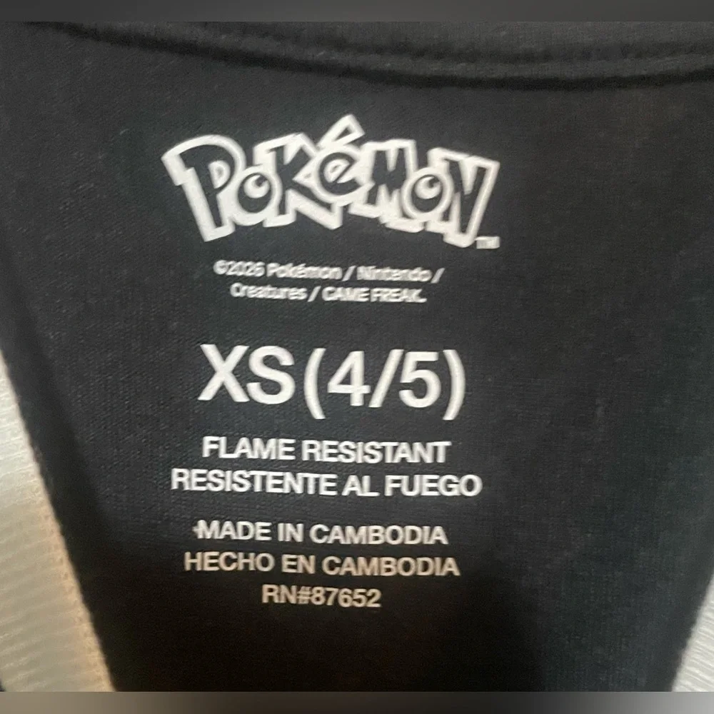 NWT Pokémon Boys 2-Piece Pajama Set XS 4/5 Pikachu Short Sleeve‎ Sleepwear